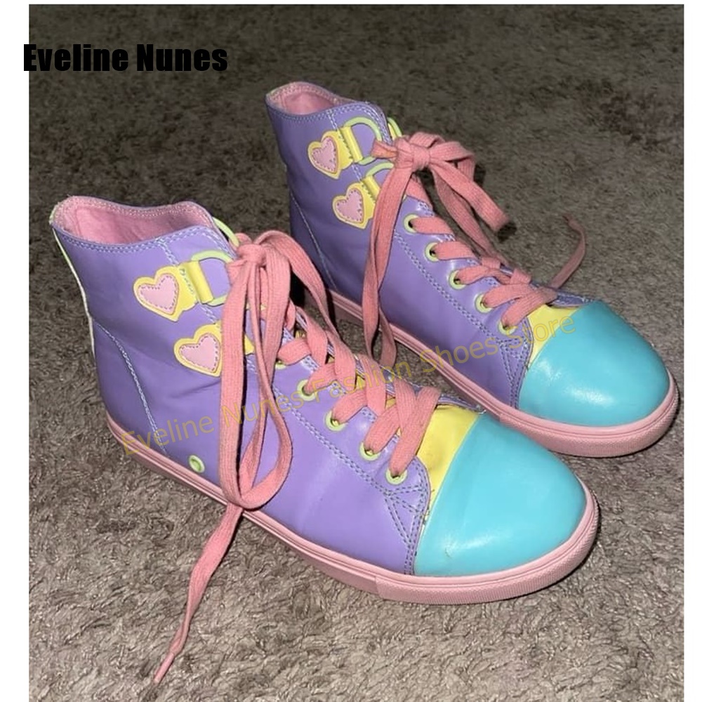 Women Shoes Casual - Y2K Girl Sweet High Top Sneakers