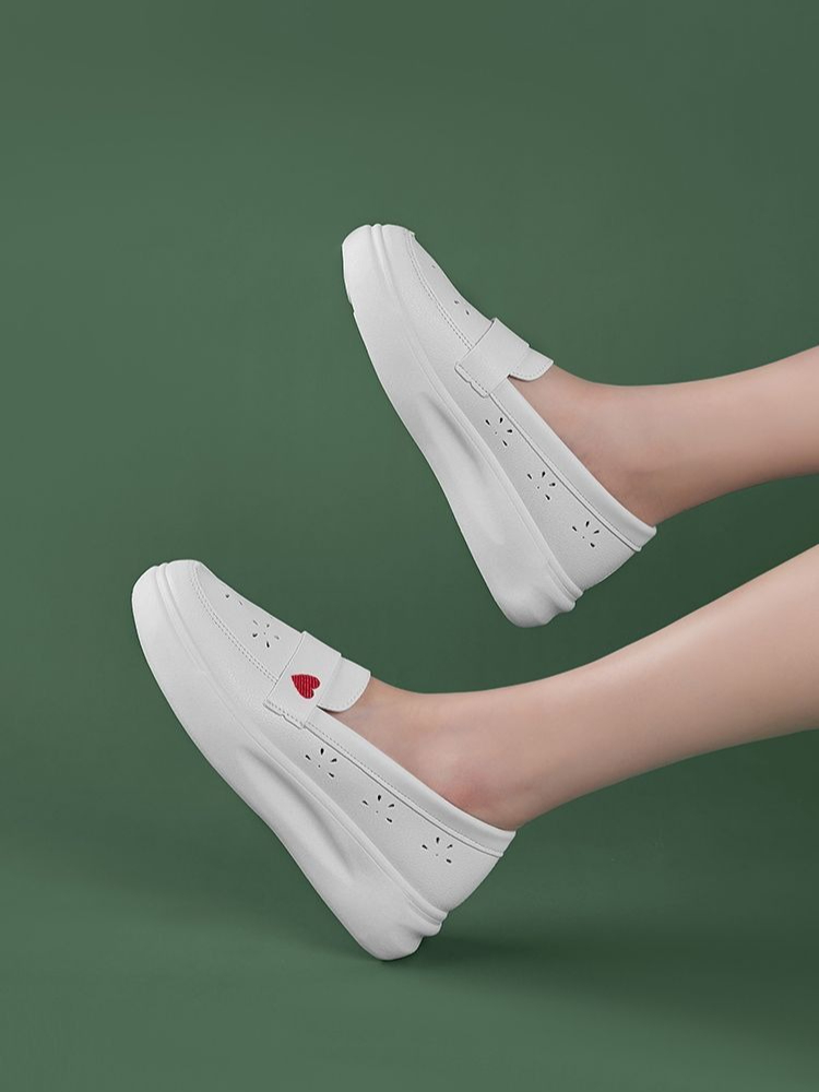 Women'S Shoes For Standing All Day - Trendy Korean Platform Nurse Shoes Women