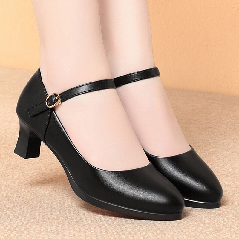 Women'S Shoes For Standing All Day - 5cm Heels Flight Attendant Work Shoes