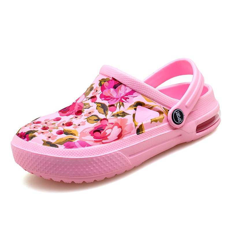 Women'S Shoes Crocs - Summer Women Floral Graffiti Clogs Sandals