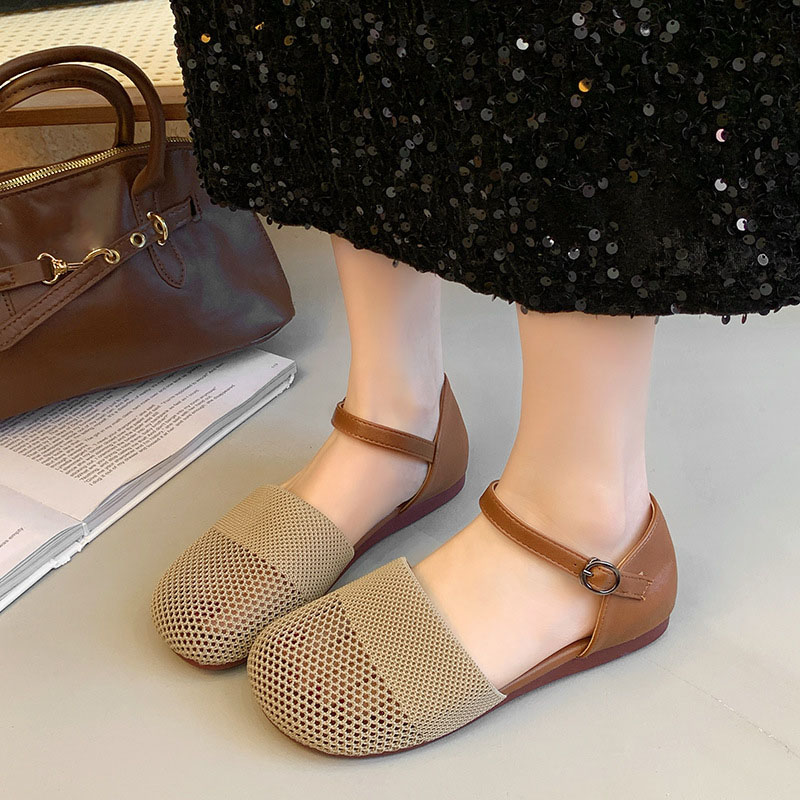 Women Shoes Black - 2025 New Spring Summer Mesh Sandals