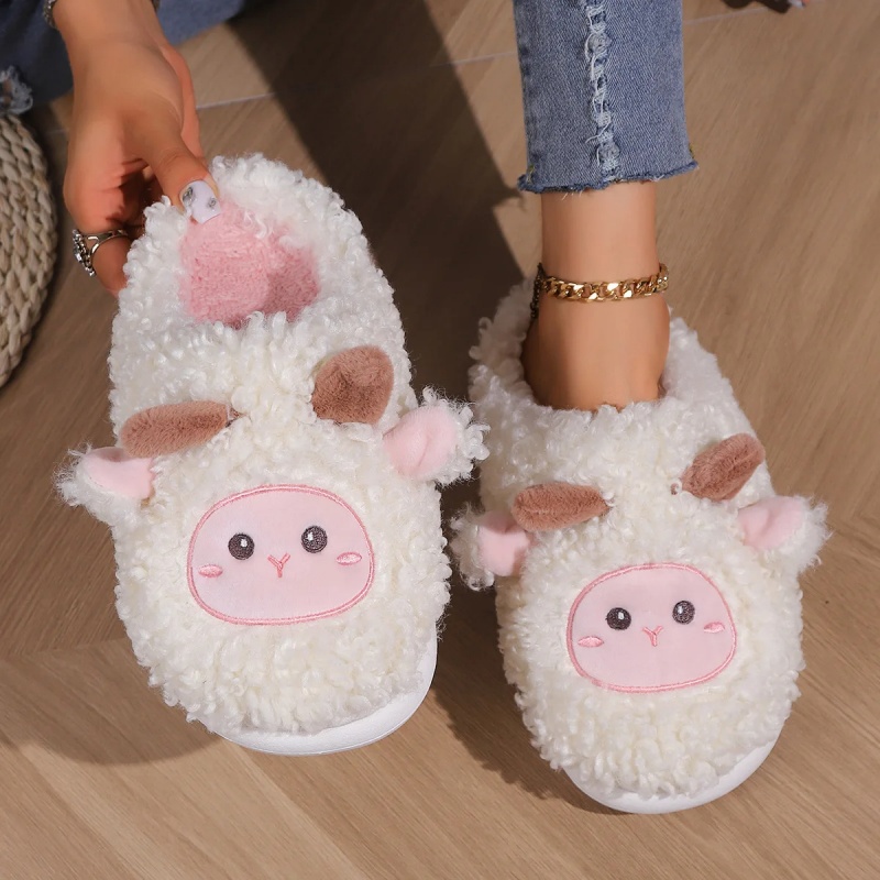 Women'S Shoes To Men'S - Winter Lovely Little Sheep Slippers For