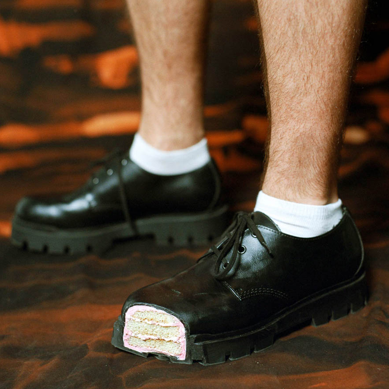 Women Shoes Black - Cake Thick Bottom Derby Shoes Black