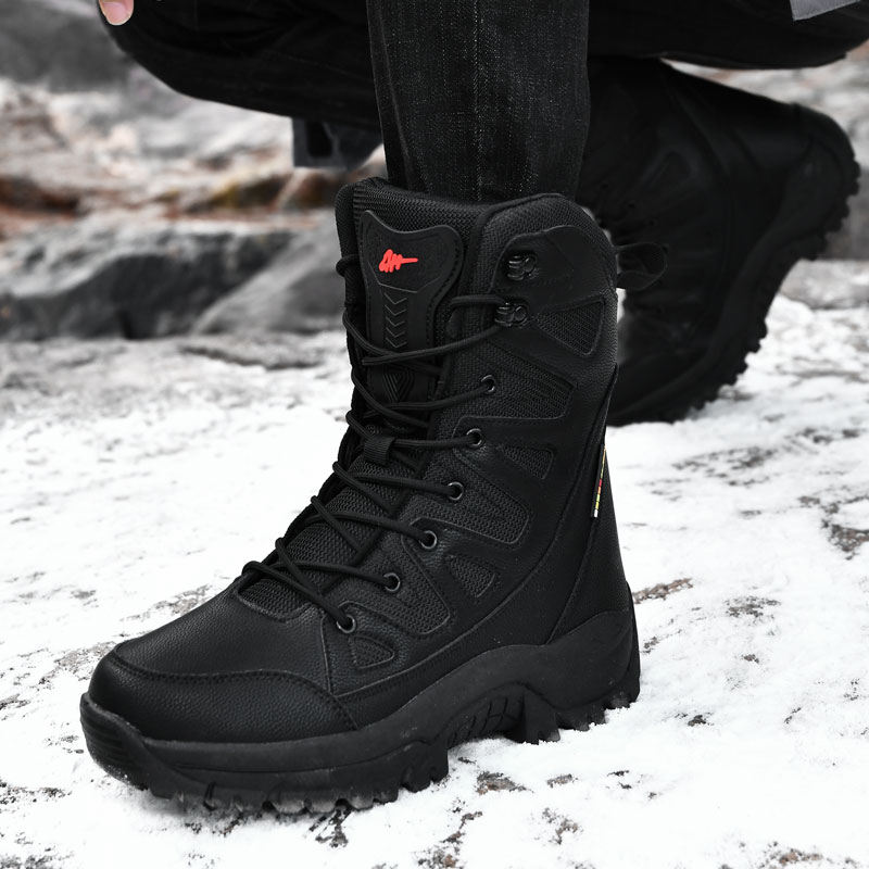 Women'S Shoes Hike - Men Motorcycle Tactical Boots Lace Up