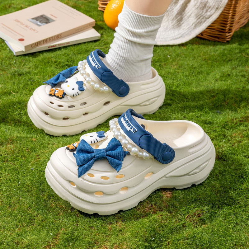 Cute Pearl Bow Hello Kitty Pla - Women'S Shoes Clogs recension och pris