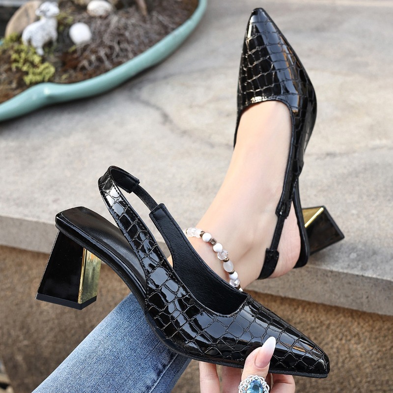 Summer High Heels Sandals Wome - Women Shoes Black recension och pris