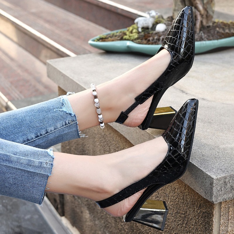 Summer High Heels Sandals Wome - Women Shoes Black recension och pris