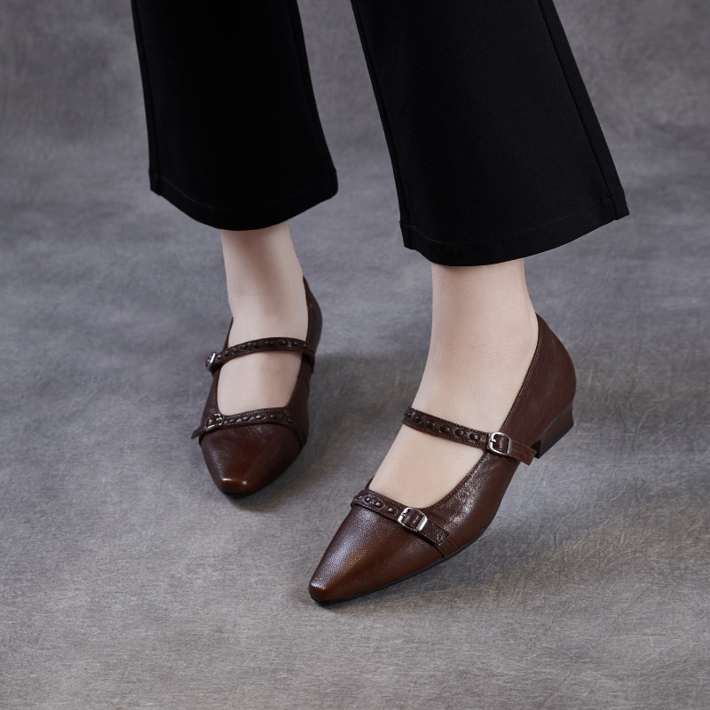 Brown Black Korea Women Flats  - Women Shoes Black recension och pris