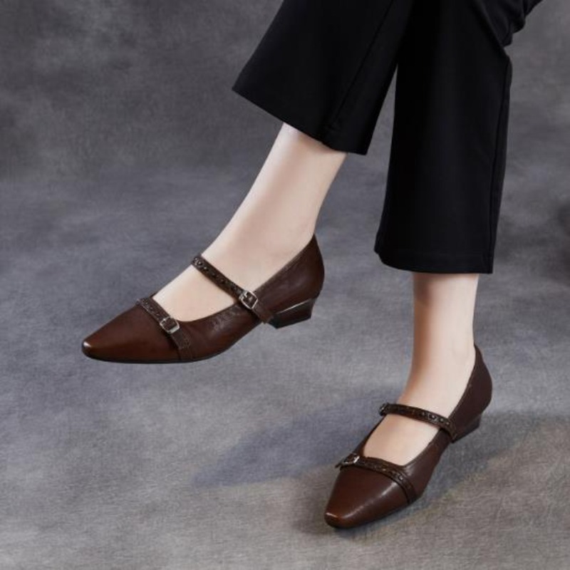 Brown Black Korea Women Flats  - Women Shoes Black recension och pris