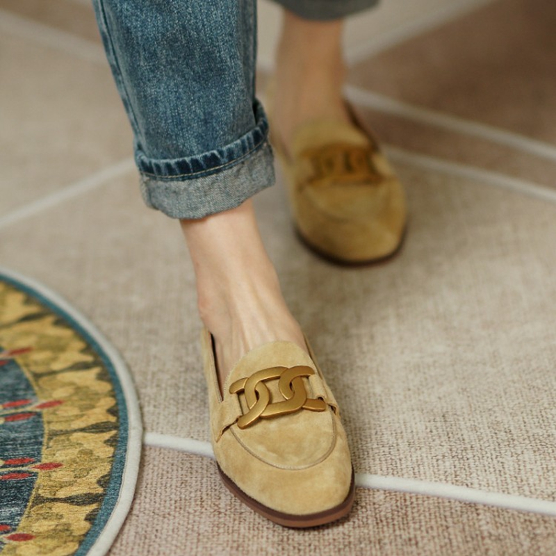 Suede Leather Women Loafers Sp - Women Shoes Black recension och pris