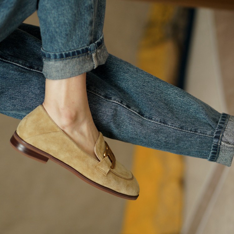 Suede Leather Women Loafers Sp - Women Shoes Black recension och pris