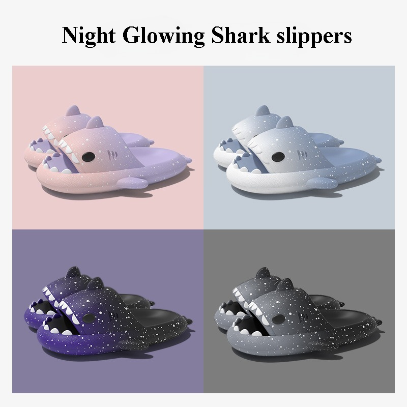 Cute Cartoon Shark Slippers Fo - Women'S Shoes To Men'S recension och pris