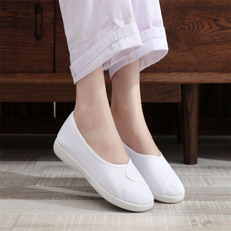 Soft Cloth Work Shoes Women Wh - Women'S Shoes For Standing All Day recension och pris