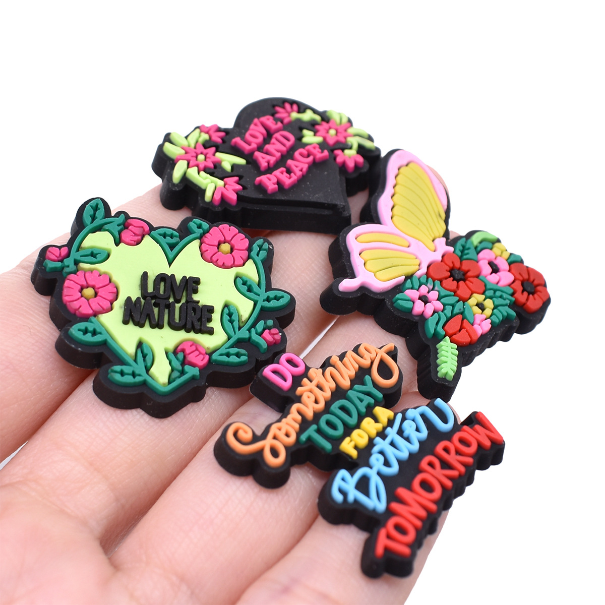 4-16PCS Punk & Cute Shoe Charm - Women Shoes Quote recension och pris
