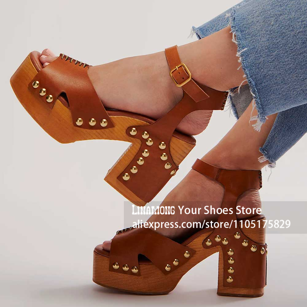 Chunky Heel Platform Clog Sand - Women'S Shoes Clogs recension och pris