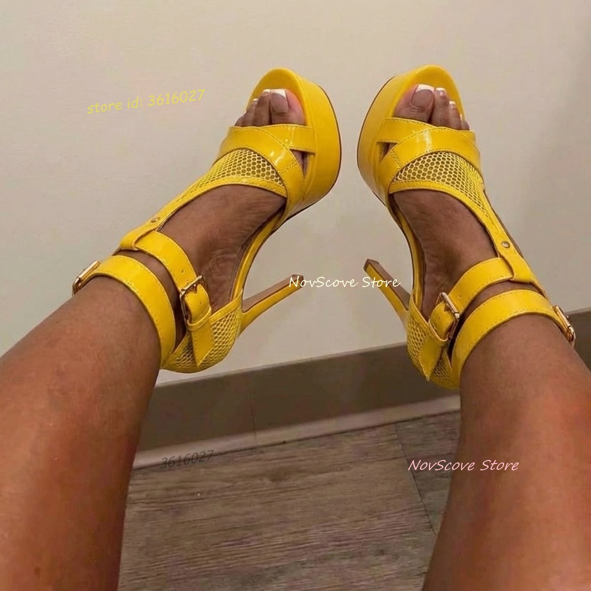 Yellow Open Toe Strappy Sandal - Women'S Shoes Yellow recension och pris
