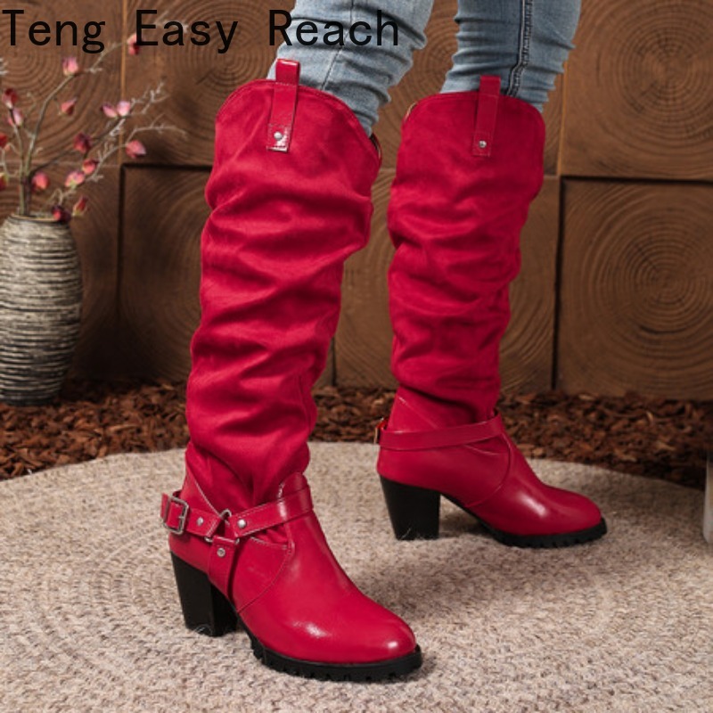 Pleated Women's Knee High Boot - Women'S Shoes Easy Street recension och pris
