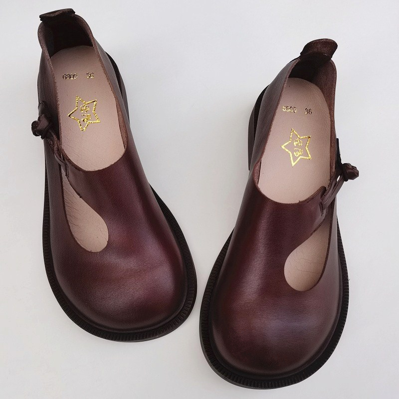 Careaymade-Genuine Leather Big - Women Shoes Black recension och pris