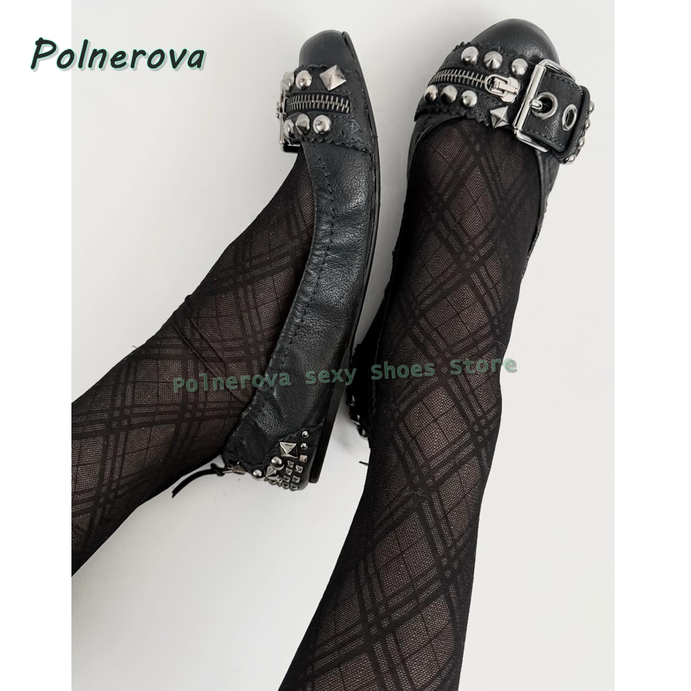 Rivet Belt Buckle Mary Jane Sh - Women Shoes Casual recension och pris