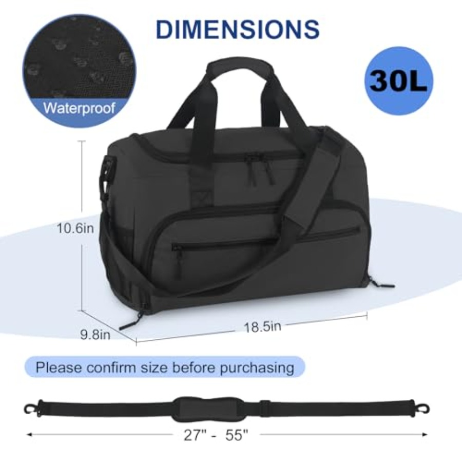 Gym Bag for Men Women, Sports  - Women'S Shoes To Men'S recension och pris