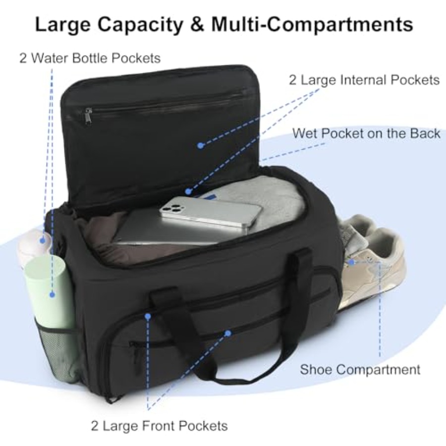 Gym Bag for Men Women, Sports  - Women'S Shoes To Men'S recension och pris