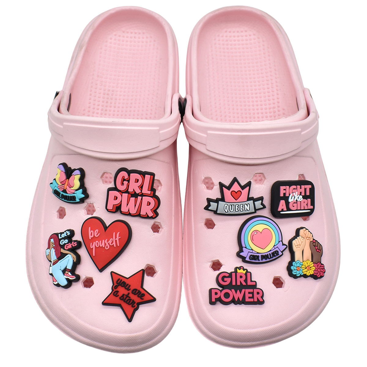 Cute Pink Power Shoe Charms De - Women'S Shoes Crocs recension och pris
