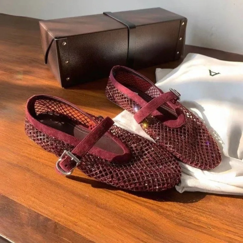 Hollow Rhinestone Baotou Sanda - Women Shoes Casual recension och pris