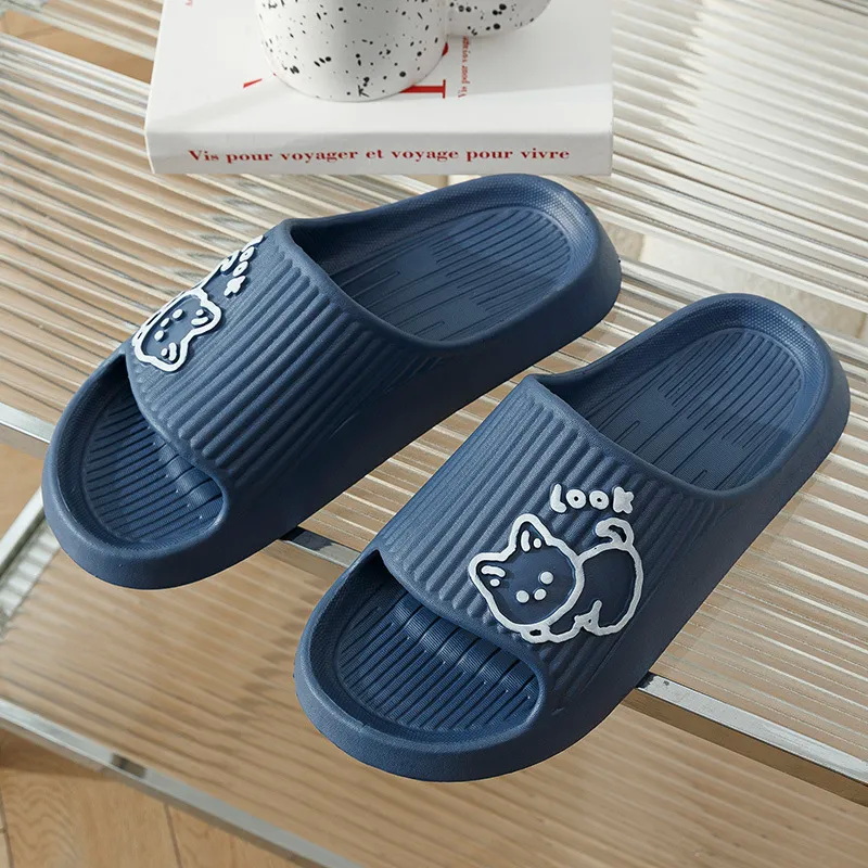 Summer Kawaii Cats Slippers Wo - Women Shoes Black recension och pris