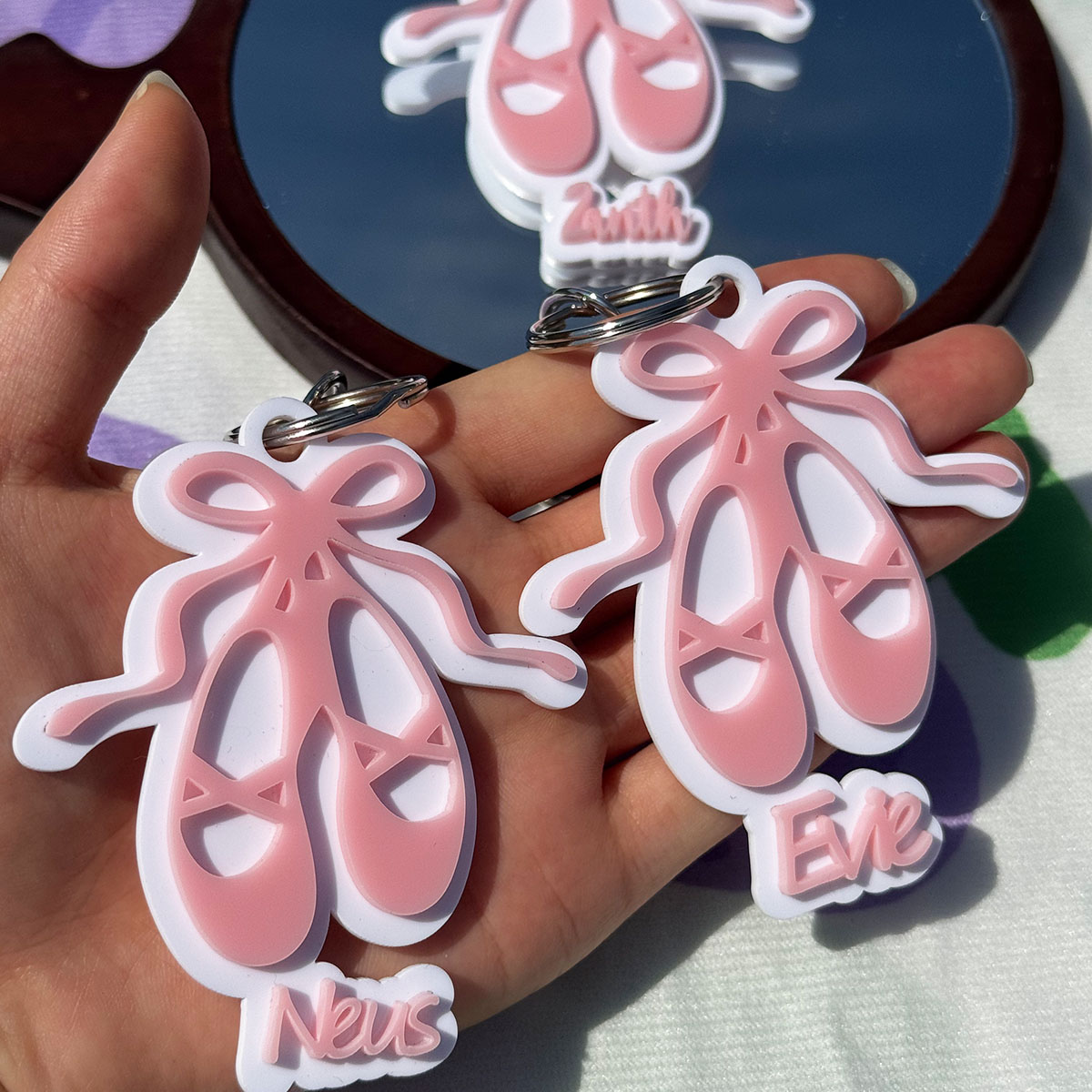 Custom Name Acrylic Keychain P - Women Shoes Name recension och pris