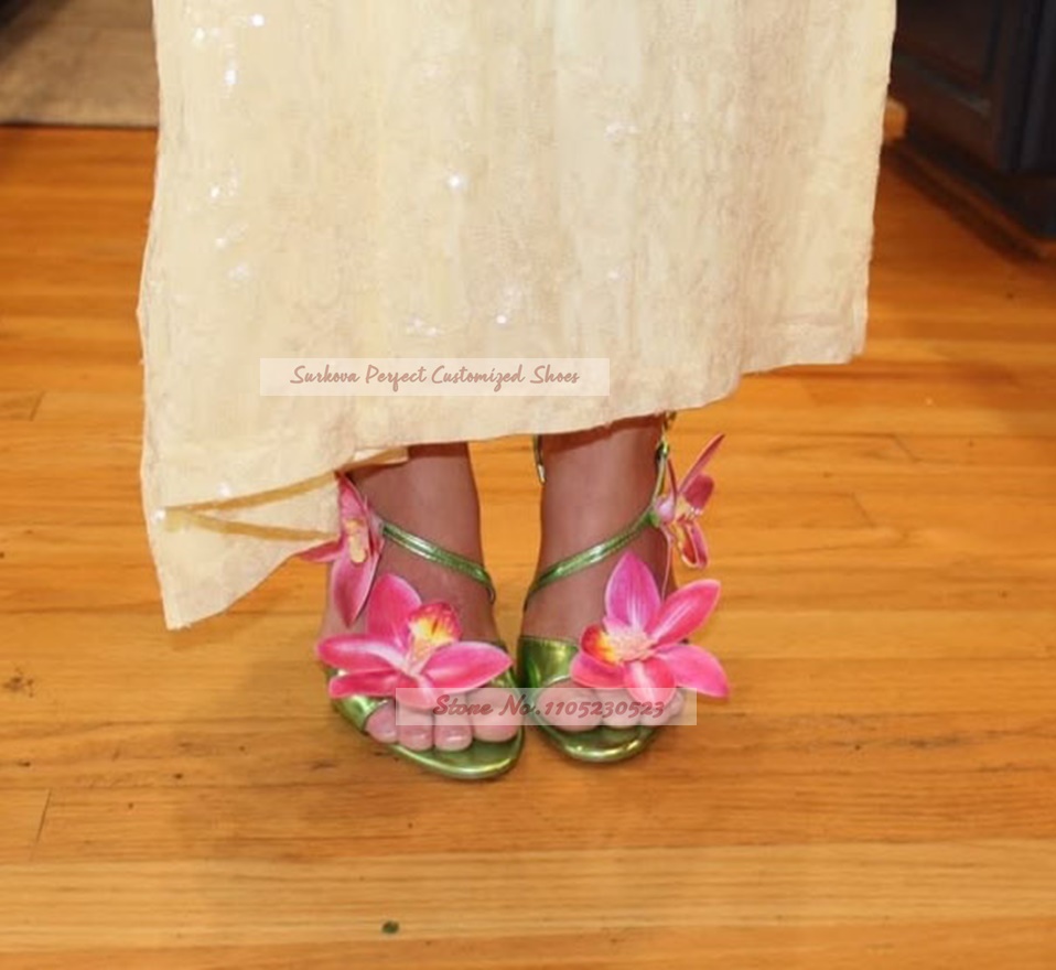 Metalic Matte Slingback Flower - Women'S Shoes Yellow recension och pris