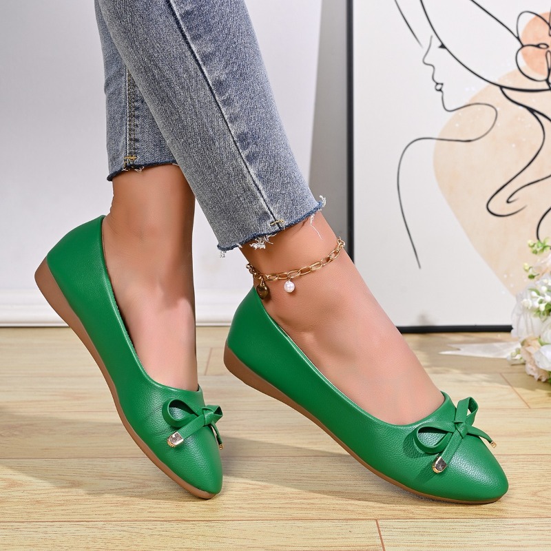 Bow Shallow Mouth Soft Sole Co - Women Shoes Casual recension och pris