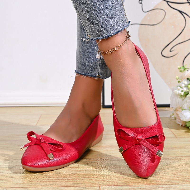 Bow Shallow Mouth Soft Sole Co - Women Shoes Casual recension och pris