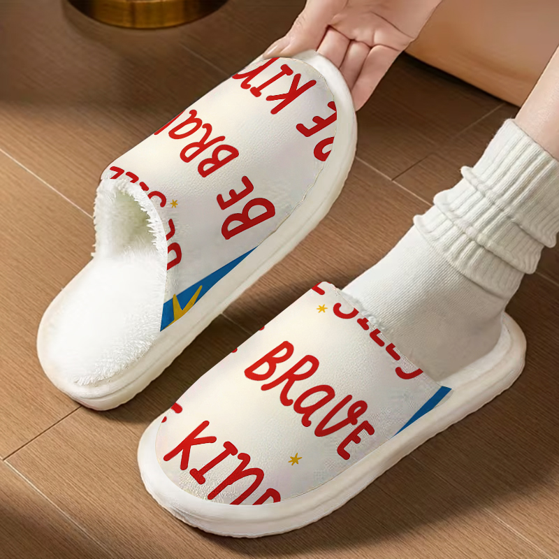 Kind Quote Luxury Plush Slippe - Women Shoes Quote recension och pris