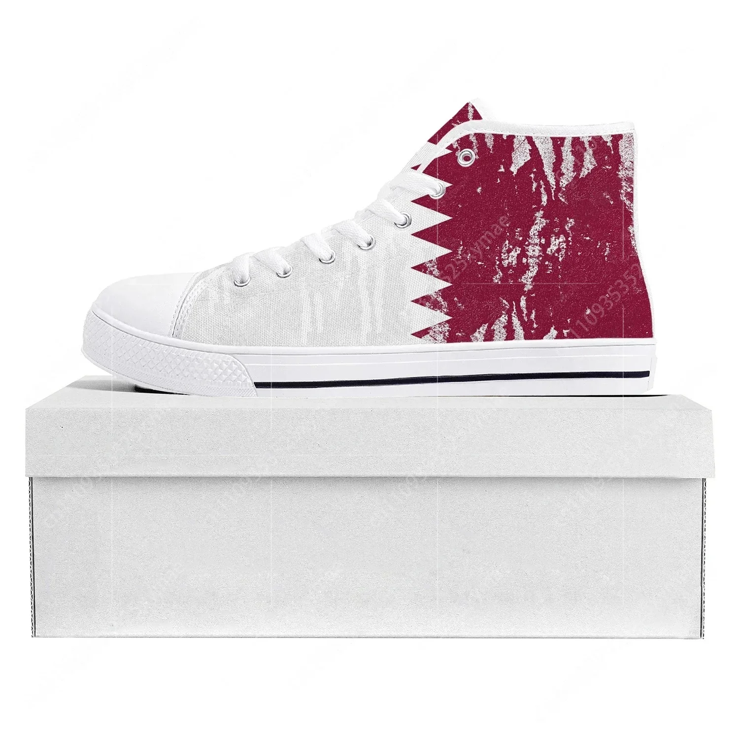 Qatar Flag High Top High Quali - Women Shoes Qatar recension och pris