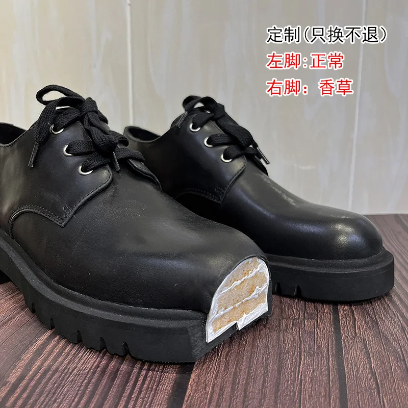 Cake Thick Bottom Derby Shoes  - Women Shoes Black recension och pris